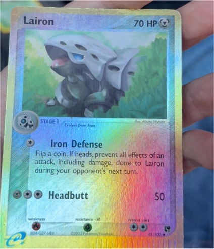 2003 Pokemon EX Sandstorm #41 Lairon — front