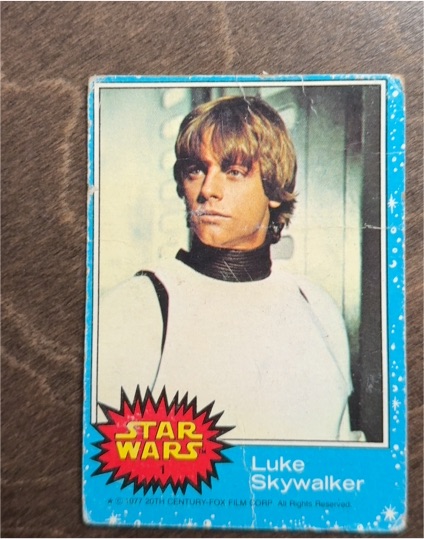 1977 Topps Star Wars #1 Luke Skywalker — front