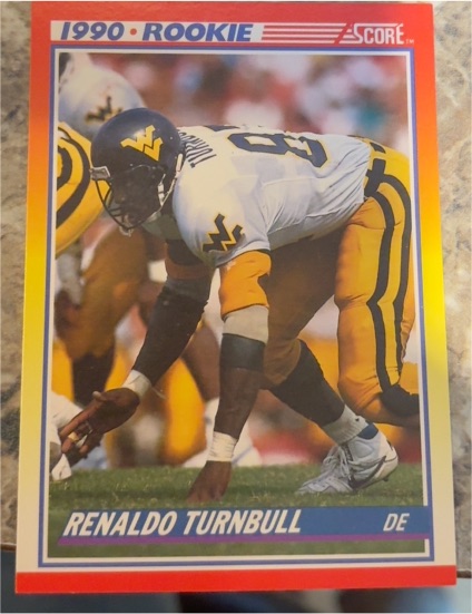 1990 Score #296 Renaldo Turnbull — front