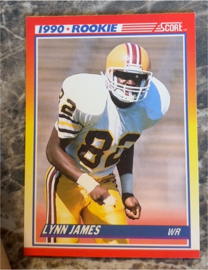 1990 Score #291 Lynn James — front