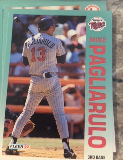 1992 Fleer #216 Mike Pagliarulo — front