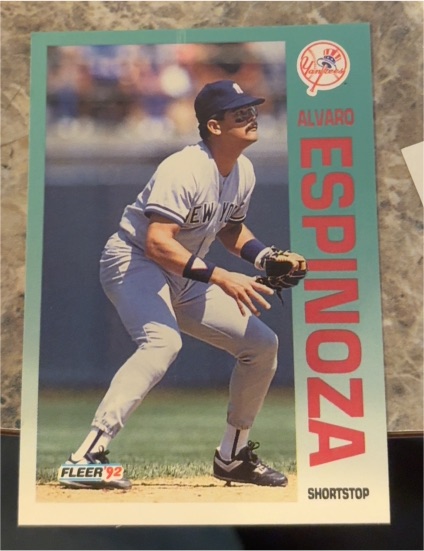 1992 Fleer #224 Alvaro Espinoza — front