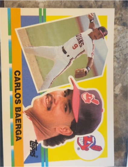 1990 Topps Big #229 Carlos Baerga — front