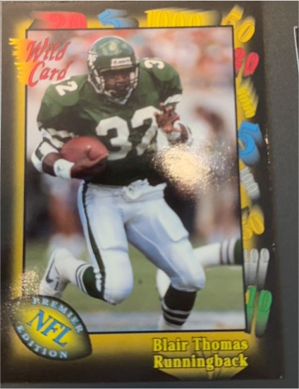 1991 Wild Card Premier Edition #21 Blair Thomas — front