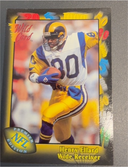 1991 Wild Card #152 Henry Ellard — front