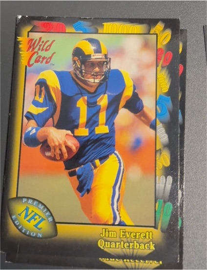 1991 Wild Card #15 Jim Everett — front