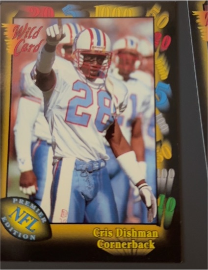 1991 Wild Card #143 Cris Dishman — front