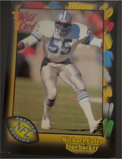 1991 Wild Card #154 Michael Cofer — front