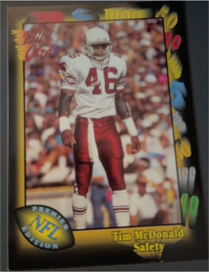 1991 Wild Card #75 Tim McDonald — front