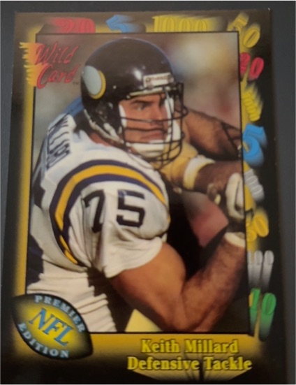 1991 Wild Card #72 Keith Millard — front