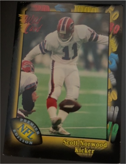 1991 Wild Card #133 Scott Norwood Buffalo Bills — front