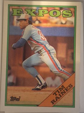 1988 Topps #720 Tim Raines — front