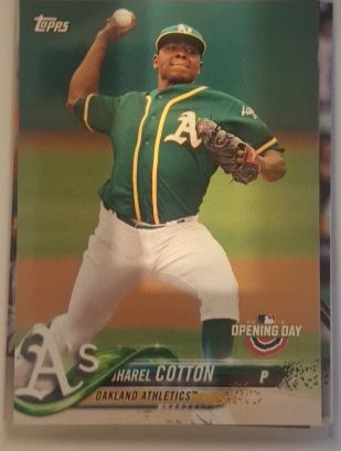 2018 Topps Opening Day #77 Jharel Cotton — front