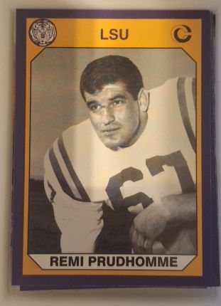 1990 Collegiate Collection LSU Tigers #103 Remi Prudhomme — front
