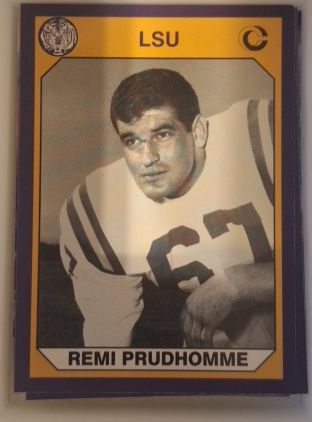 1990 Collegiate Collection LSU Tigers #103 Remi Prudhomme — front