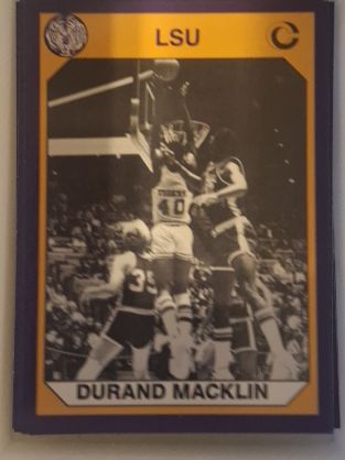 1990 Collegiate Collection #50 Durand Macklin LSU Tigers — front