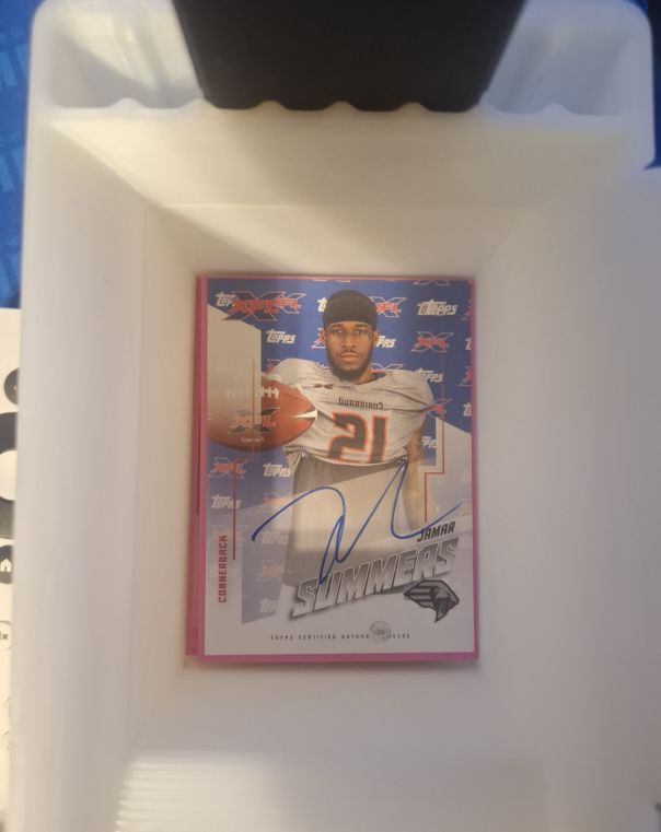 2020 Topps XFL Autographs #AU-JSU Lamar Summers — front