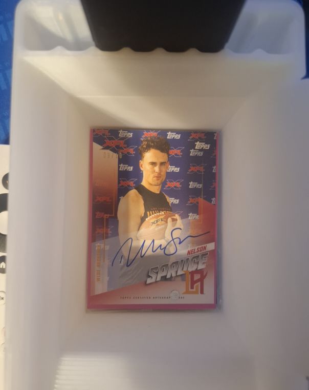 2020 Topps XFL #AU-NS Nelson Spruce — front
