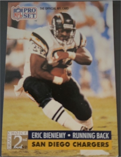 1991 Pro Set #768 Eric Bieniemy — front