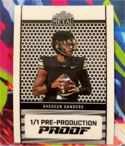 2024 Leaf Metal 1/1 Pre-Production Proof Shedeur Sanders — front