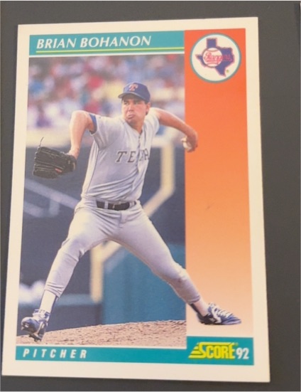 1992 Score #672 Brian Bohanon — front