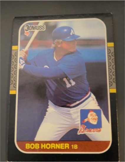 1987 Donruss #389 Bob Horner — front