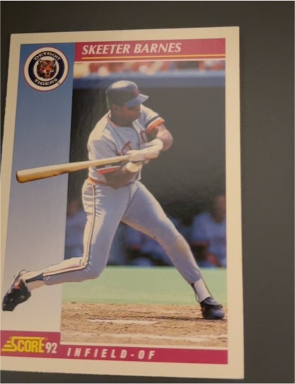1992 Score #569 Skeeter Barnes — front