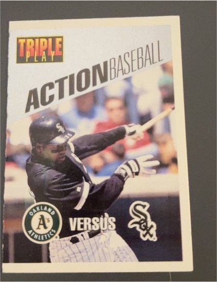 1993 Donruss Triple Play Action #21 Frank Thomas — front