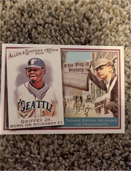 2010 Topps Allen & Ginter This Day in History #TDH27 Ken Griffey Jr. — front