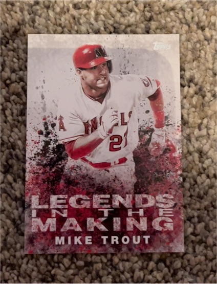 2018 Topps Legends in the Making #LTM-MT Mike Trout — front