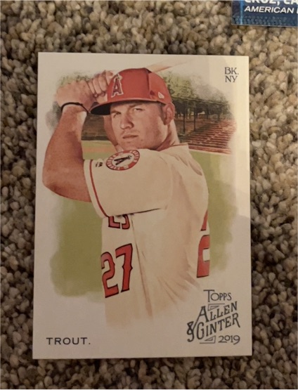 2019 Topps Allen & Ginter #10 Mike Trout — front