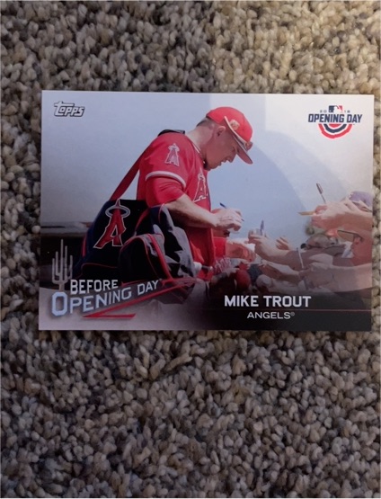 2018 Topps Opening Day #BOD-MT Mike Trout — front