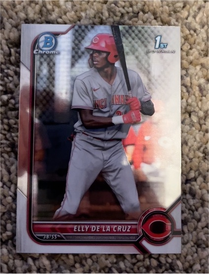 2022 Bowman Chrome #BCP-50 Elly De La Cruz — front
