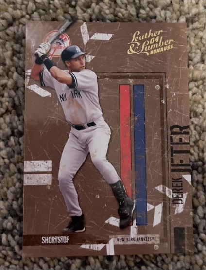 2004 Donruss Leather & Lumber #96 Derek Jeter — front