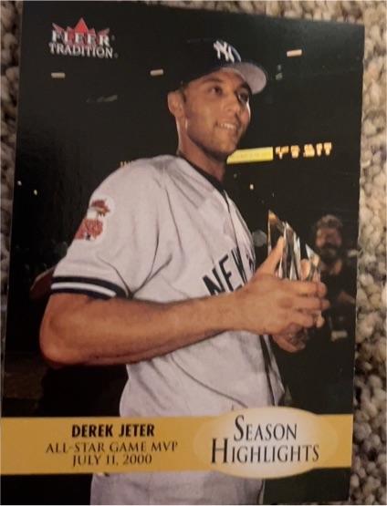 2000 Fleer Tradition Update #U5 Derek Jeter Season Highlights — front