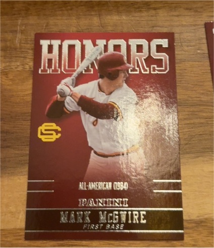 2015 Panini USC Trojans - Honors Mark McGwire #MM-USC — front