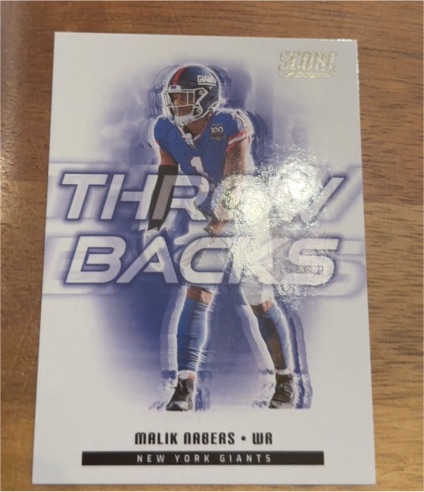 2025 Panini Score #11 Malik Nabers Throwbacks — front