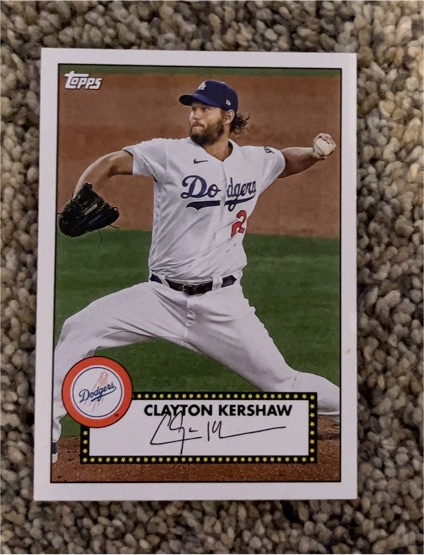 2021 Topps 1952 Redux #T52-40 Clayton Kershaw — front