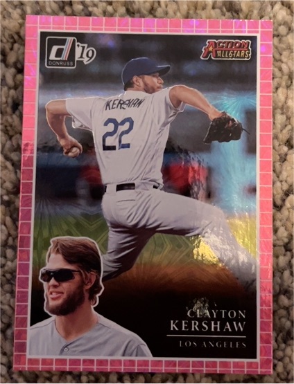 2019 Donruss Action All-Stars #AA6 Clayton Kershaw — front