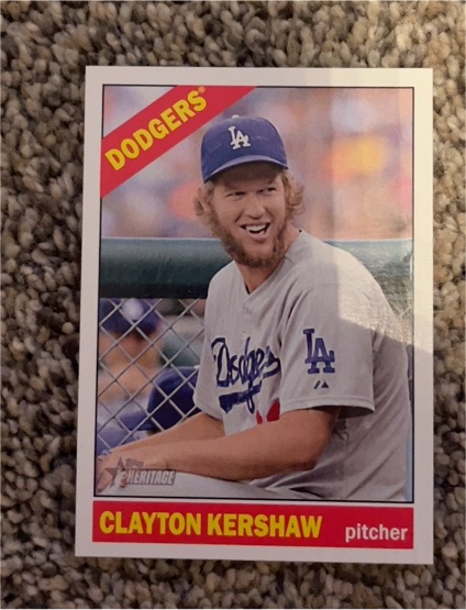 2015 Topps Heritage #100 Clayton Kershaw — front