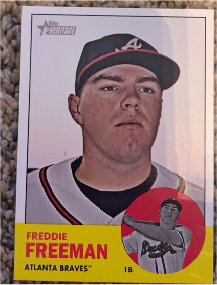 2012 Topps Heritage #53 Freddie Freeman — front