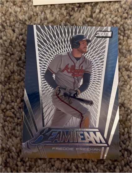 2017 Topps Stadium Club Beam Team #BT-FF Freddie Freeman — front
