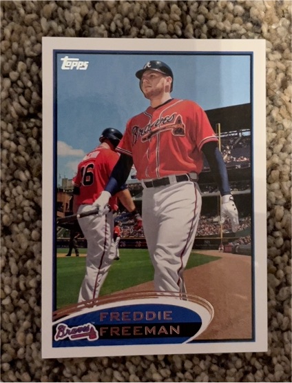 2012 Topps #215 Freddie Freeman — front