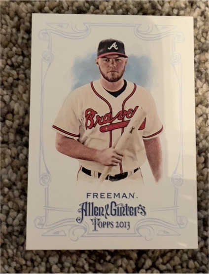 2013 Topps Allen & Ginter #304 Freddie Freeman — front