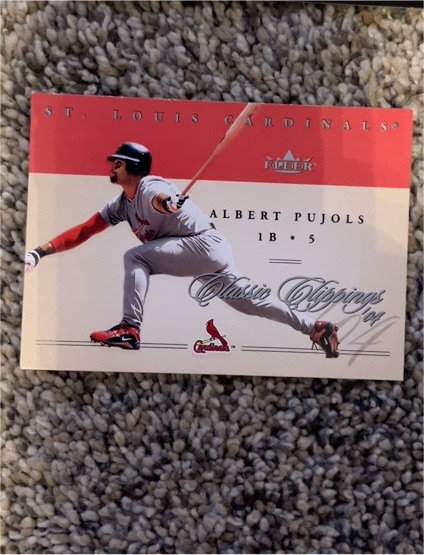 2004 Fleer Classic Clippings #17 Albert Pujols — front