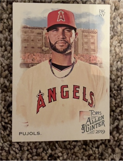 2019 Topps Allen & Ginter #7 Albert Pujols — front