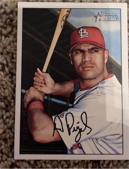 2007 Bowman Heritage #50 Albert Pujols — front