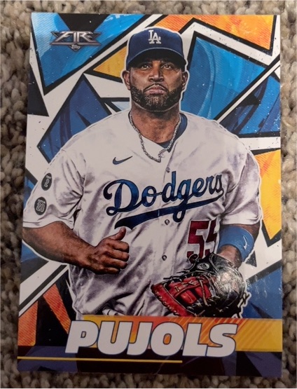 2021 Topps Fire #90 Albert Pujols — front
