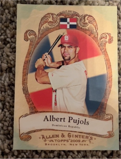 2009 Topps Allen & Ginter National Pride #NP51 Albert Pujols — front