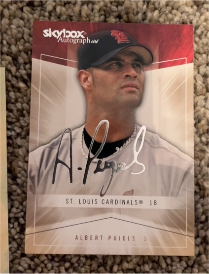 2005 Skybox Autographics #50 Albert Pujols — front